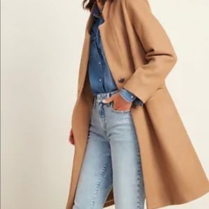 Worn once - Camel Winter Coat XS Old Navy